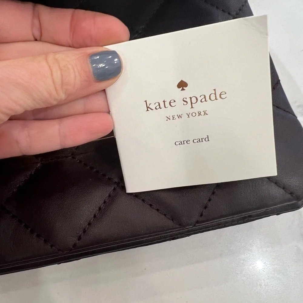 Kate Spade Emerson Place Lenia Deep Plum Shoulder Bag 10 X 8